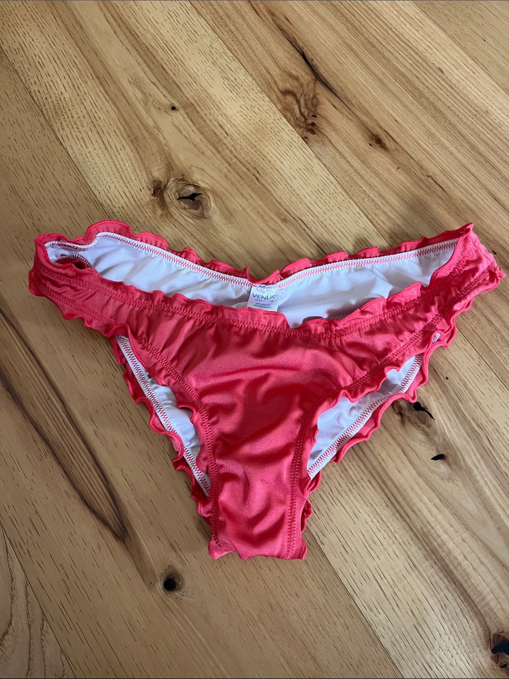 VENUS Coral Ruffle Bikini Bottoms